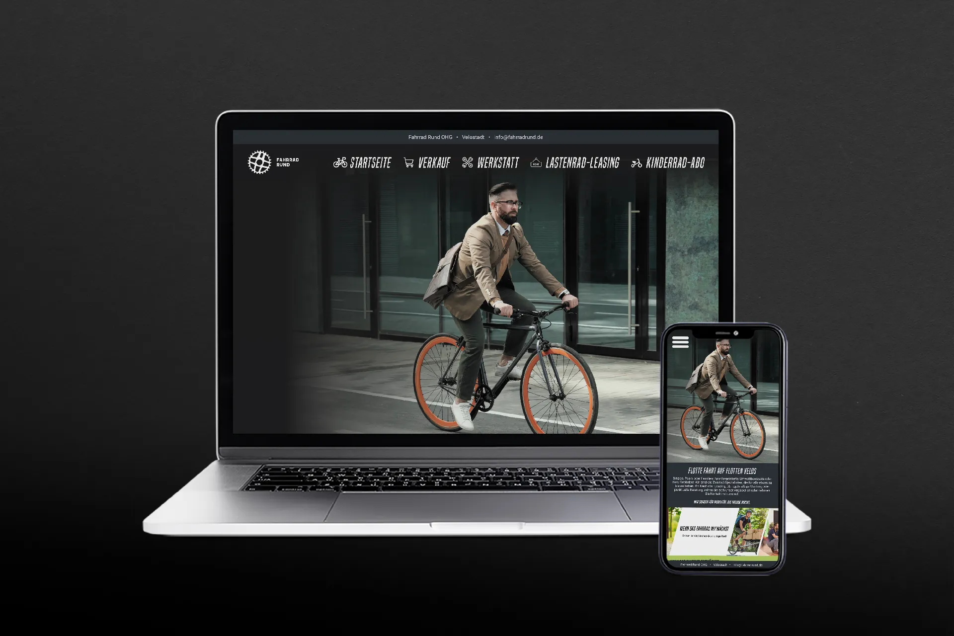 FahrradRundOHG Desktop und Mobil